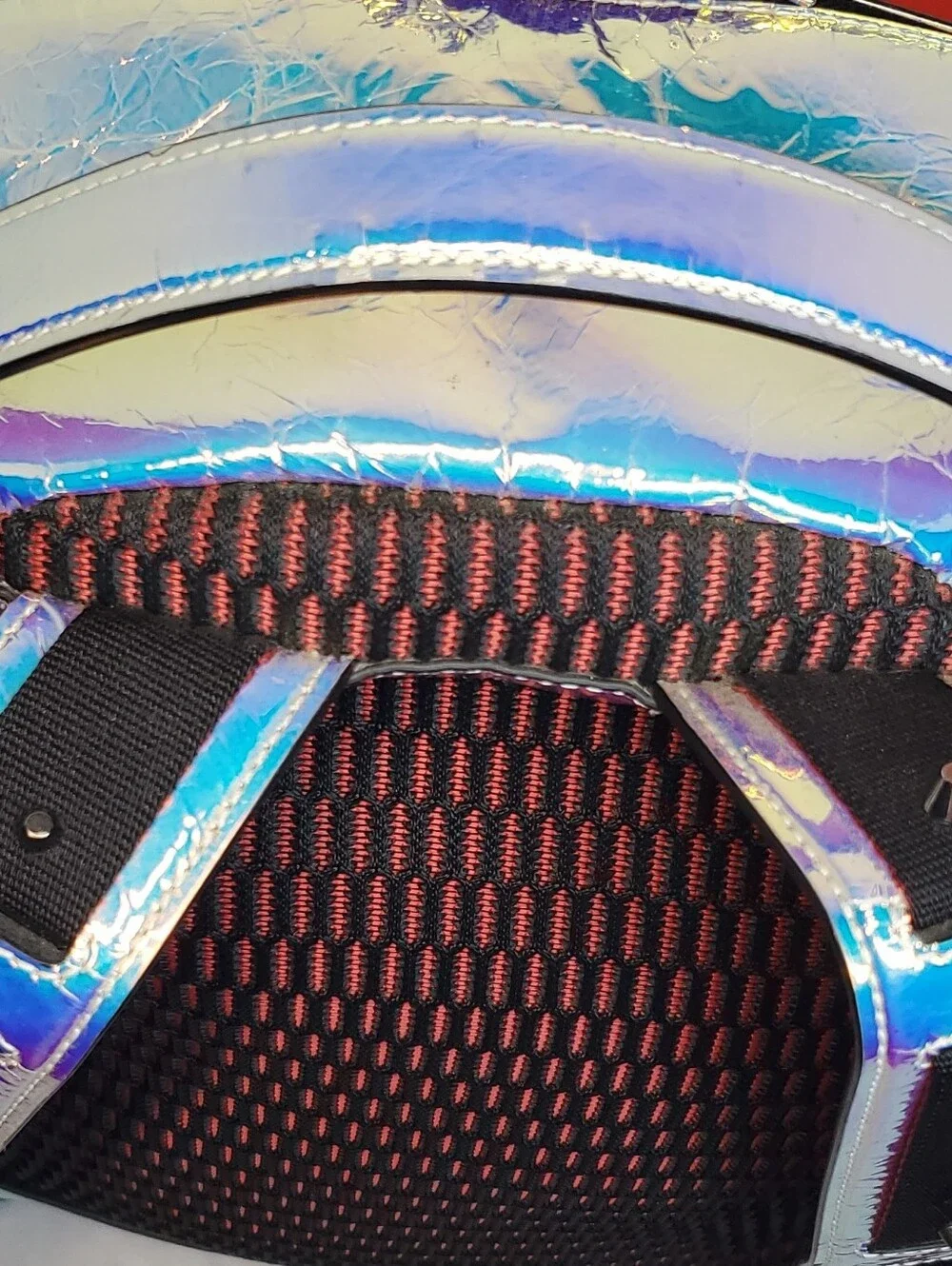 Authentic Christian Louboutin Iridescent Holographic Backpack